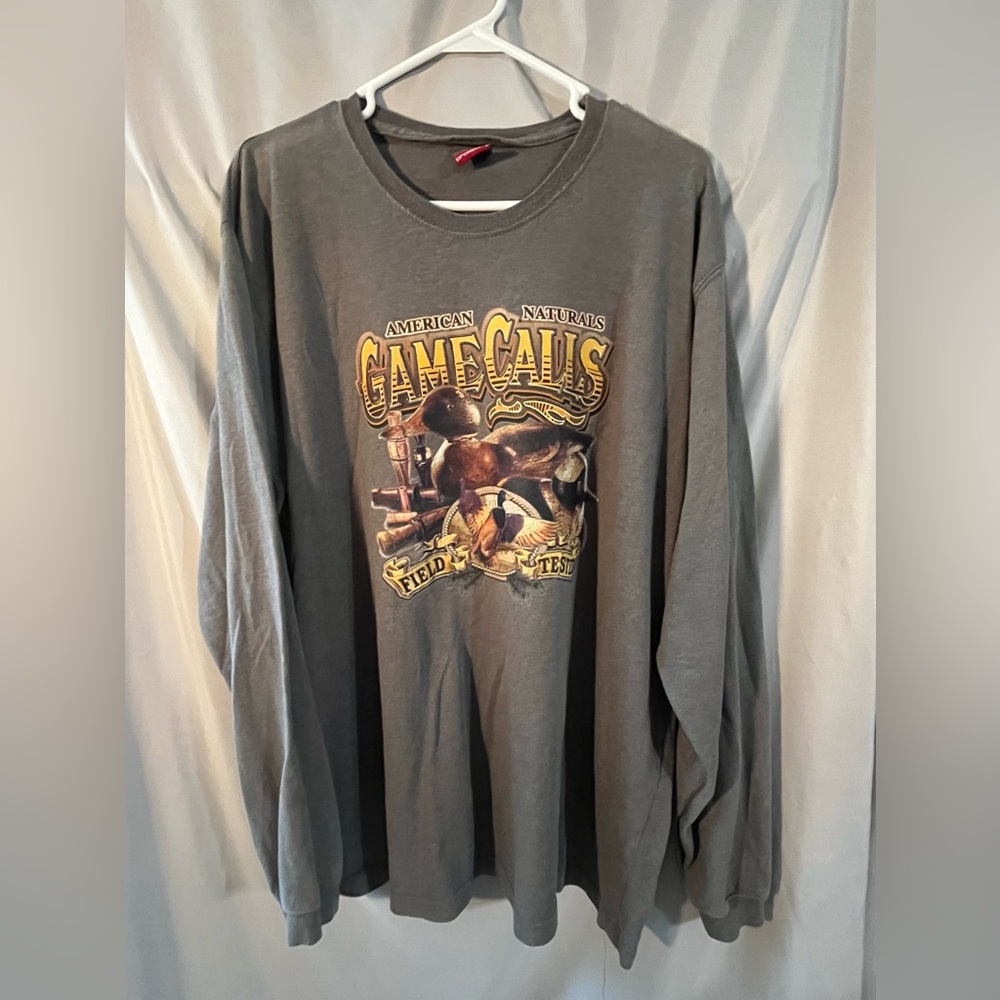 Prospirit Gray Long Sleeve Tee with Graphic